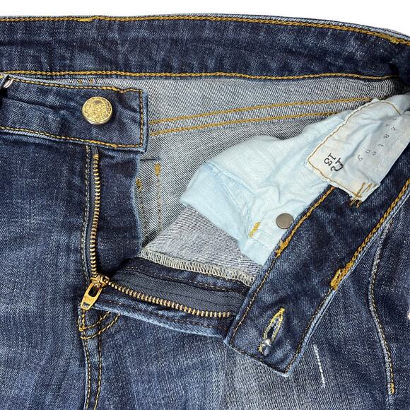 R13 Kate Skinny Jeans Womens 27" Seattle Vintage RIP Low-Rise Distressed Stretch - Picture 5 of 14